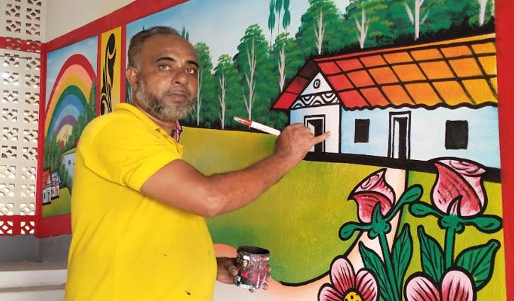 আকিদুলের তুলির আঁচড়ে রঙিন ২ হাজার বিদ্যালয়