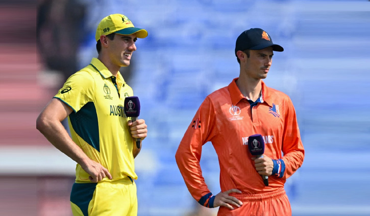 নেদারল্যান্ডসের বিপক্ষে টস জিতে ব্যাটিংয়ে অস্ট্রেলিয়া