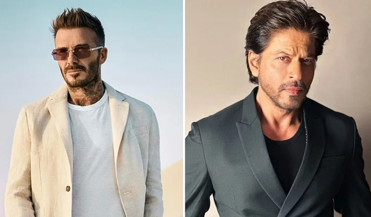 ইংল্যান্ডে ফিরে শাহরুখকে প্রশংসায় ভাসালেন বেকহাম