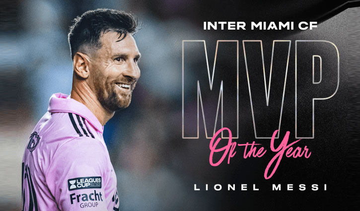 Messi named Inter Miami MVP of the season