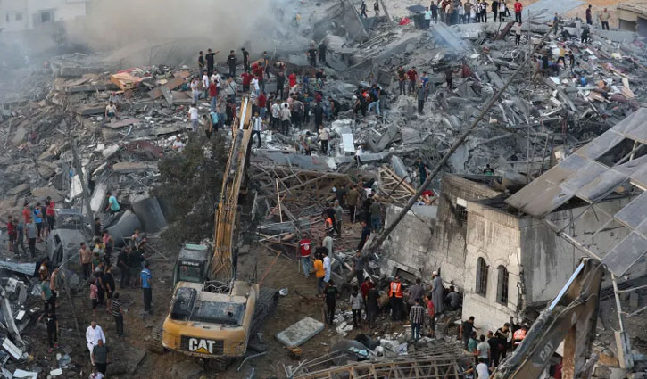 গাজায় ধ্বংসস্তূপের নিচে চাপা পড়ে আছে ৮০০ শিশু