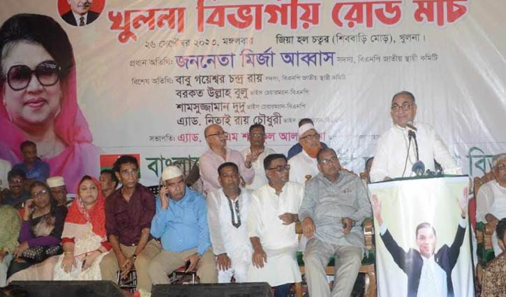 সরকার গণতন্ত্রকামী মানু‌ষের জোয়ার ঠেকা‌তে পার‌বে না: মির্জা আব্বাস