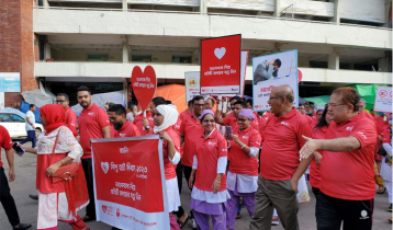 হৃদরোগ সচেতনতা সৃষ্টিতে ন্যাশনাল হার্ট ফাউন্ডেশনের র‌্যালি