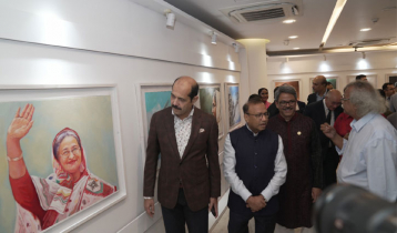 প্রধানমন্ত্রীর জন্মদিন: ডিএনসিসিতে ৭৭ শিল্পীর প্রতিকৃতি নিয়ে প্রদর্শনী