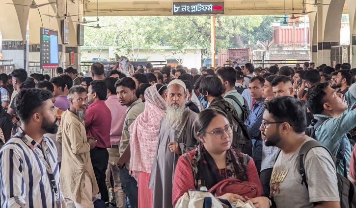 কমলাপুরে তৃতীয় দিনে গড়ালো শিডিউল বিপর্যয়