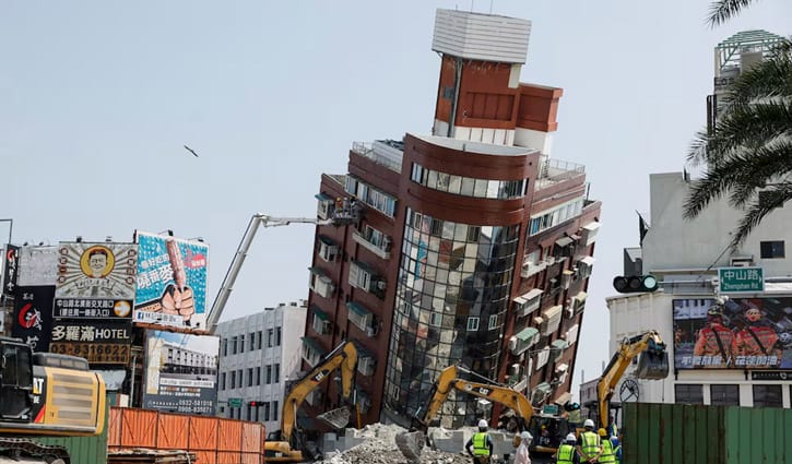 তাইওয়ানে ভূমিকম্পে মৃতের সংখ্যা বেড়ে ৯, আহত ১০৫০