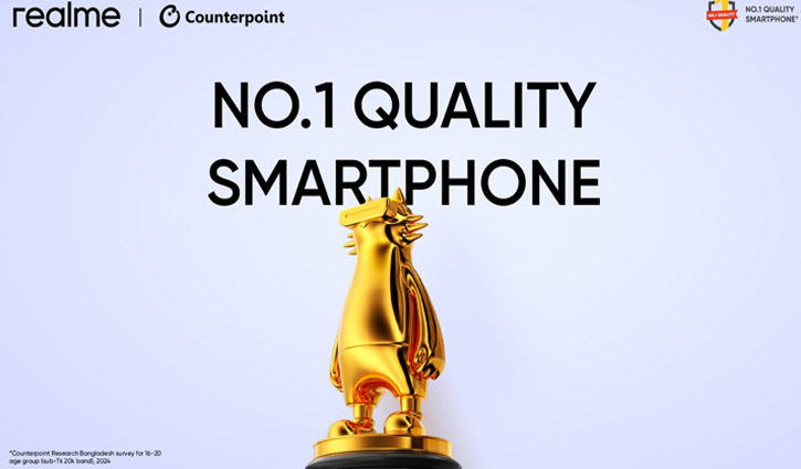 কোয়ালিটির ক্ষেত্রে বাংলাদেশে নাম্বার ওয়ান স্মার্টফোন ব্র্যান্ড রিয়েলমি