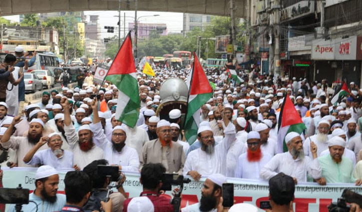 ফিলিস্তিনিদের পক্ষে যোদ্ধা পাঠানোর আহ্বান 