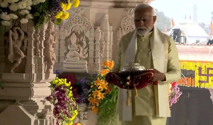 Modi opens Ram temple in grand event ahead of India polls
