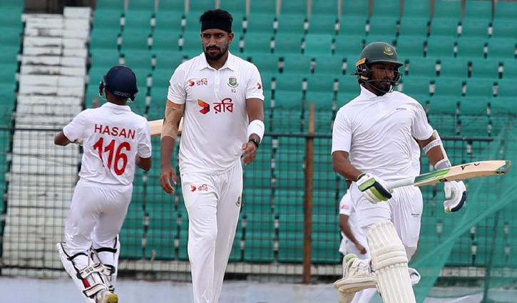 এনামুলের আক্ষেপ, মুশফিক-ইয়াসিরের ফিফটি, তানজীমের তোপ 