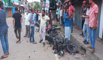 ত্রিমুখী সংঘর্ষে থমথমে শেরপুর, আহত ৪০