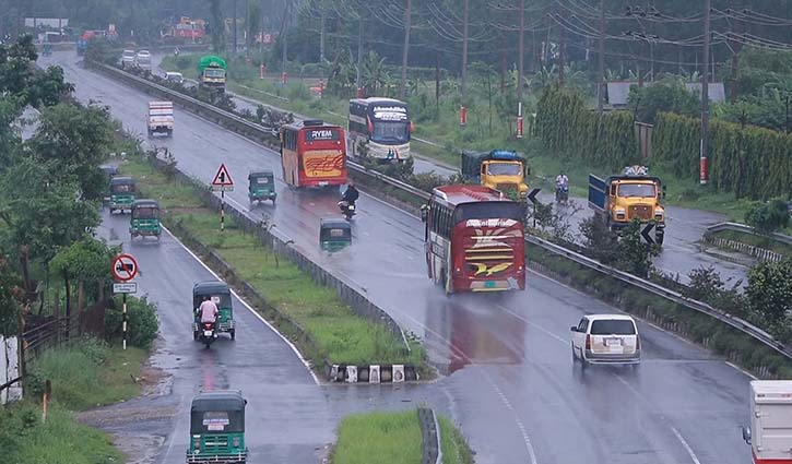 ঢাকা-টাঙ্গাইল মহাসড়কে যান চলাচল স্বাভাবিক