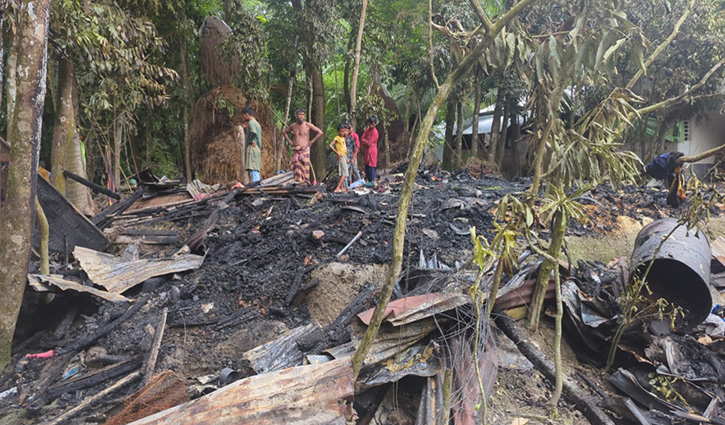 ঝালকাঠিতে আগুনে বসতঘর পুড়ে ছাই