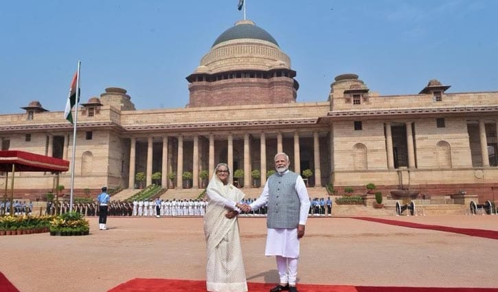 Ceremonial reception accorded to PM Hasina at Rastrapati Bhavan Ceremonial reception accorded to PM Hasina at Rastrapati Bhavan