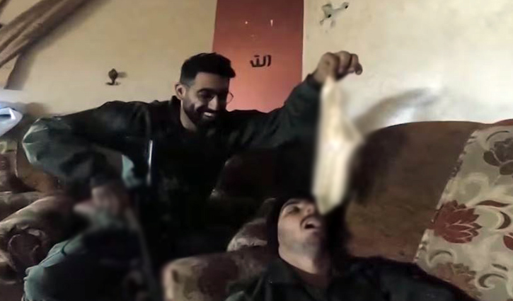 Israeli soldiers play with Gaza women’s underwear 