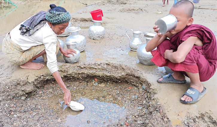 গ্রীষ্মের আগেই পাহাড়ে পানির তীব্র সংকট