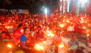 শেরপুরে পালিত হলো ‘রাখের উপবাস ও ঘৃত প্রদীপ প্রজ্বলন’