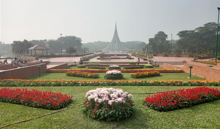 মহান বিজয় দিবস উদযাপনে প্রস্তুত জাতীয় স্মৃতিসৌধ