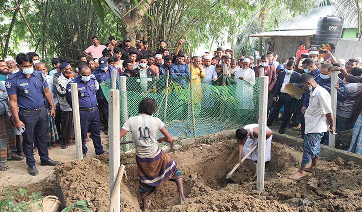 কুমিল্লায় দাফনের ৪ মাস পর কৃষকের লাশ উত্তোলন