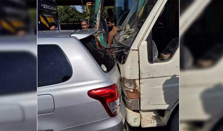 Two vehicles hit Hasnat’s car in capital 