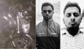 Two bikers killed in Thakurgaon road crash