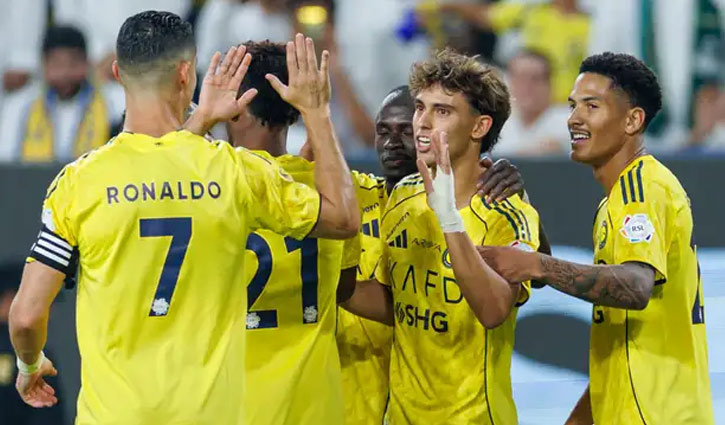 রোনালদো-ফেলিক্সের জোড়া গোলে আল-নাসরের দাপুটে জয়