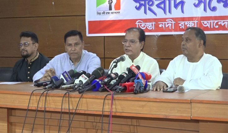 নভেম্বরেই তিস্তা মহাপরিকল্পনা বাস্তবায়ন শুরুর দাবিতে কর্মসূচি ঘোষণা