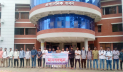 ভাসানী বিশ্ববিদ্যালয়ে নির্বাচনী রোডম্যাপের দাবিতে মানববন্ধন