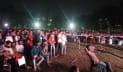 ঢাবিতে দুই জায়ান্ট স্ক্রিনের সামনে হাজারো দর্শক
