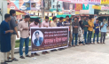 গাজীপুরে সাংবাদিক হত্যার বিচারের দাবিতে বেরোবিতে মানববন্ধন