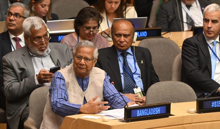 টেকসই অর্থনীতি গড়ে তুলতে বিশ্বনেতাদের প্রতি প্রধান উপদেষ্টার আহ্বান