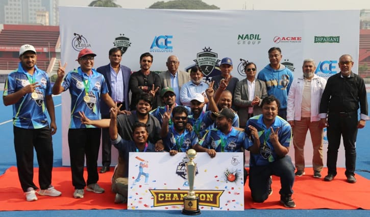 রংপুর রাইডার্স-বিএসজেএ মিডিয়া কাপ ক্রিকেট টুর্নামেন্টে চ্যাম্পিয়ন চ্যানেল আই