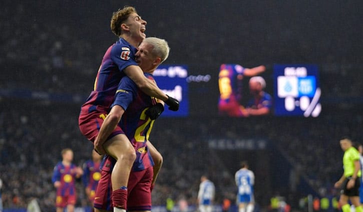 শেষ মুহূর্তের ঝড়ে কাতালান ডার্বি জিতল বার্সা