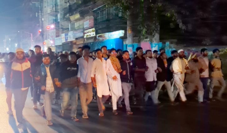 ওসমান হাদির মৃত্যুতে কক্সবাজারে বিক্ষোভ 