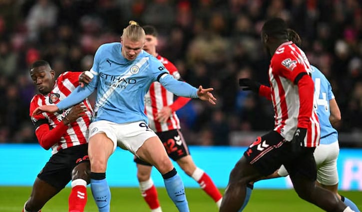 সান্ডারল্যান্ডে থমকে গেল ম্যানসিটির জয়রথ