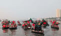 বিজয় দিবস উপলক্ষে বুড়িগঙ্গায় শত নৌকার র‍্যালি, নদী রক্ষার বার্তা জবি শিবিরের