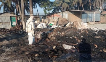 শ্রীপুরে ভাঙারির দোকানে আগুন, দুটি ট্রাক ক্ষতিগ্রস্ত