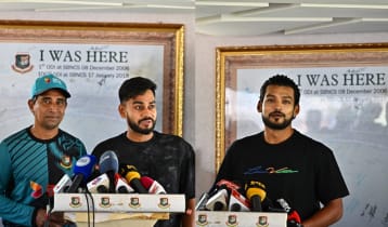 প্রেসবক্সে মিরাজ-শান্ত, খুনসুঁটি-টিপ্পনির সঙ্গে প্রতিদ্বন্দ্বীতার