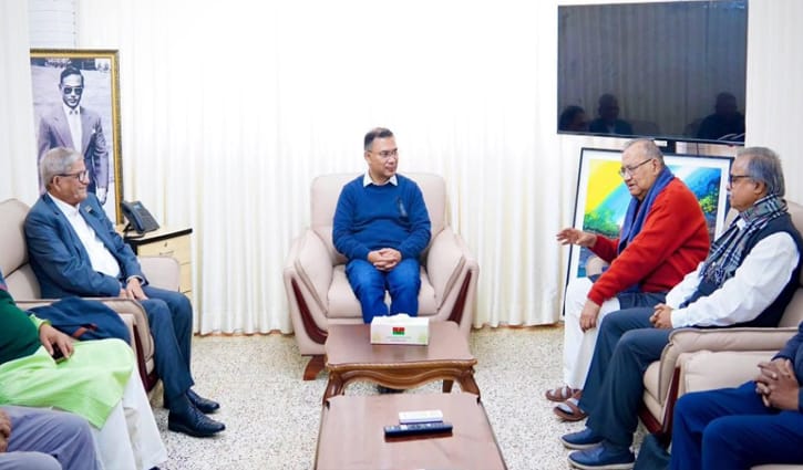 তারেক রহমানের সঙ্গে বাম গণতান্ত্রিক জোটের সাক্ষাৎ