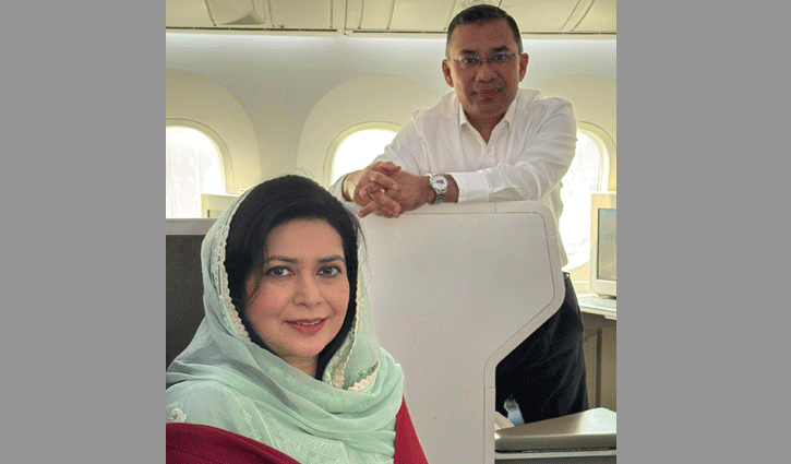 তারেক রহমানকে বহনকারী বিমান সিলেটে