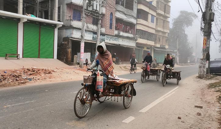 চুয়াডাঙ্গার তাপমাত্রা কমেছে সাড়ে ৪ ডিগ্রি
