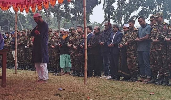সুদানে নিহত সেনাসদস্য মাসুদ রানার দাফন সম্পন্ন