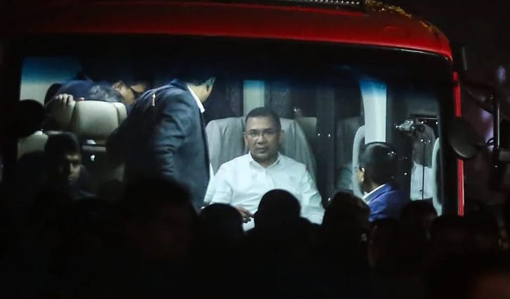 বাসার পথে তারেক রহমান