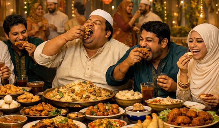 উৎসবে অতিরিক্ত খাওয়ার অভ্যাস কমাবেন যেভাবে