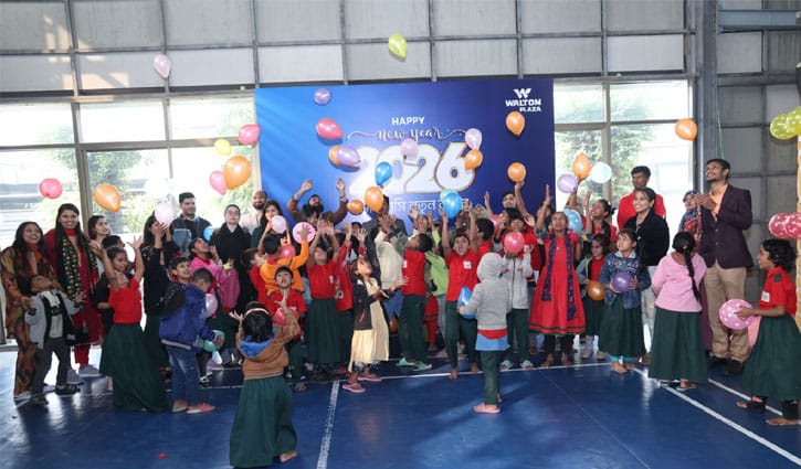 সুবিধাবঞ্চিত শিশুদের নিয়ে অন্যরকম নববর্ষ উদযাপন ওয়ালটন প্লাজার