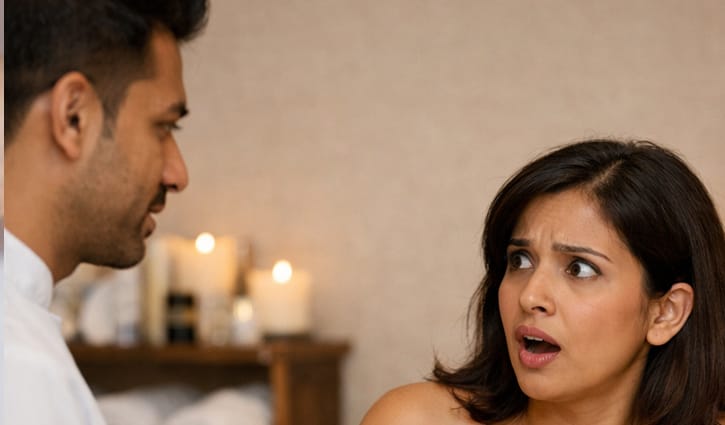 স্পা সেন্টারে পুরুষ থেরাপিস্ট দেখে হতবাক নারী