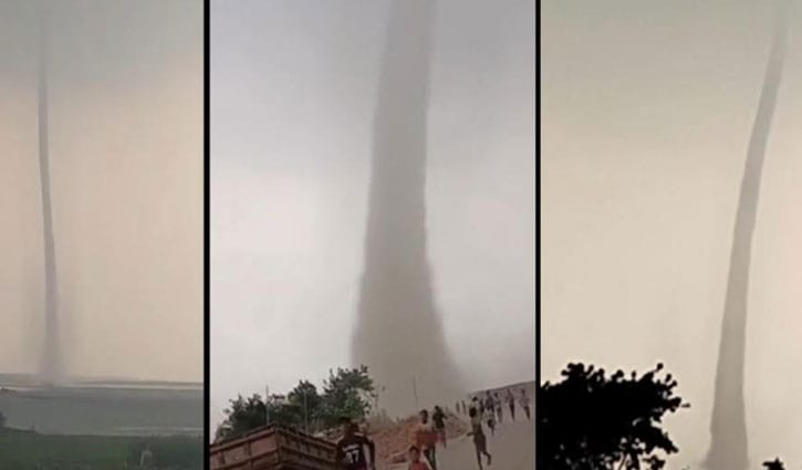 পদ্মায় টর্নেডো, ভিডিও ভাইরাল