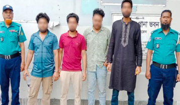 রাজশাহীতে বাসায় ঢুকে চাঁদা দাবি, গ্রেপ্তার ৪