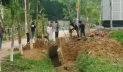 নির্মাণ শেষ হওয়ার আগেই ভেঙে পড়েছে ড্রেন