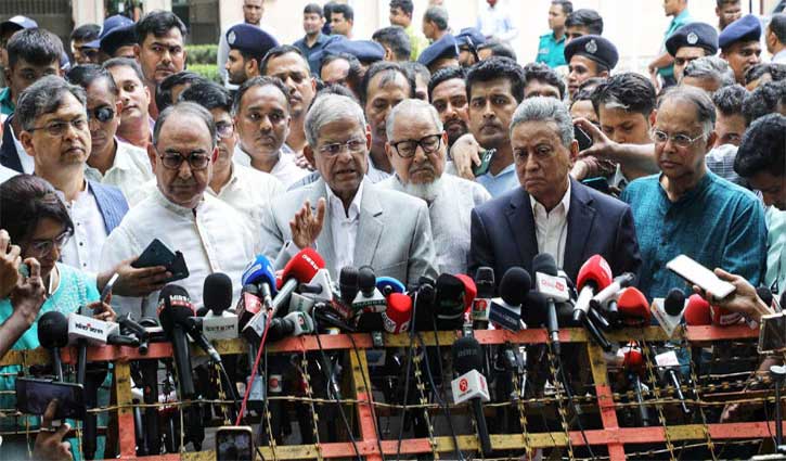 Discussion with Chief Adviser; BNP not satisfied Discussion with Chief Adviser; BNP not satisfied